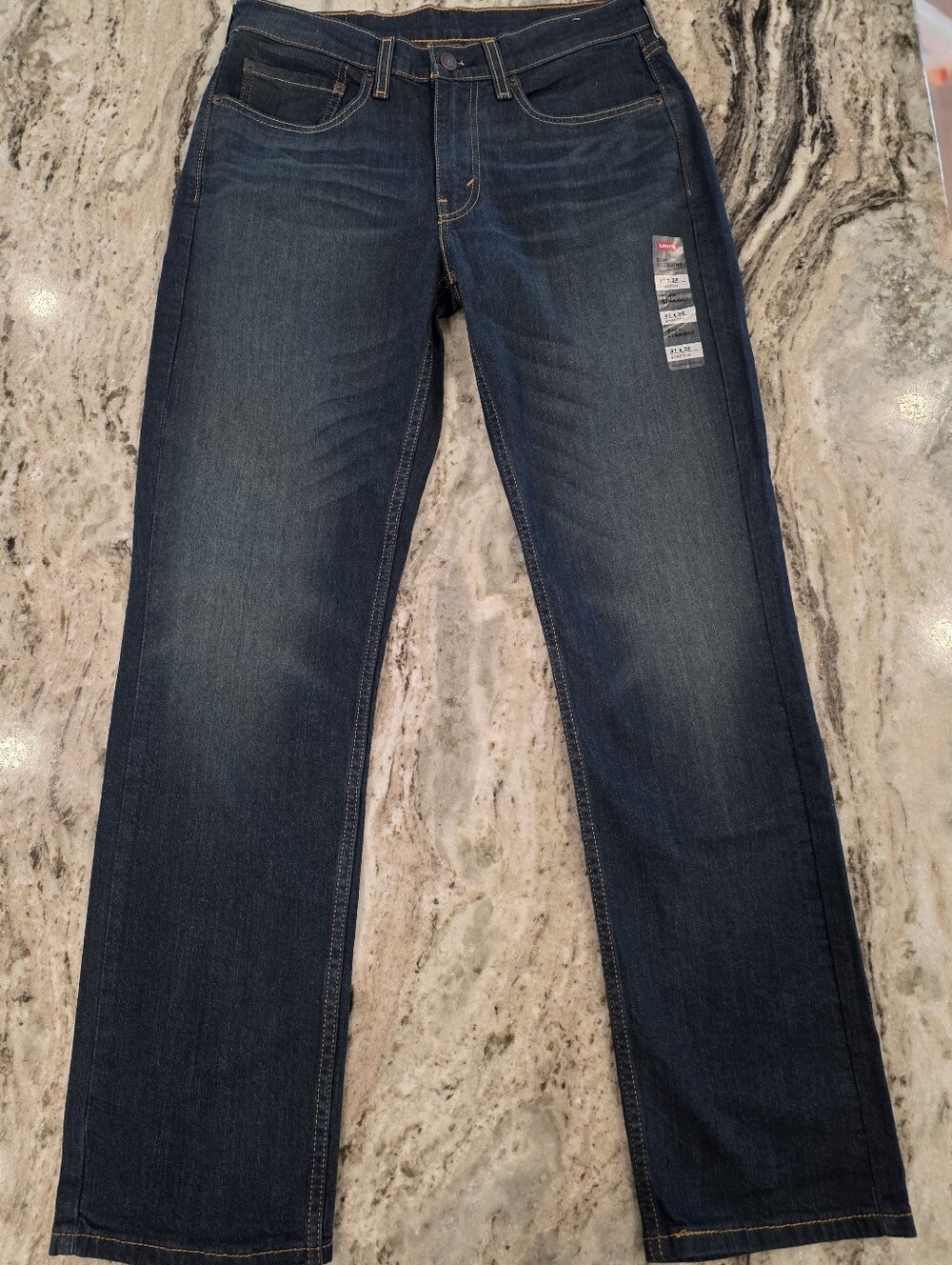 NWT Levi’s 514 Straight Fit Stretch Denim Jeans Men’s 31x32 Dark Wash